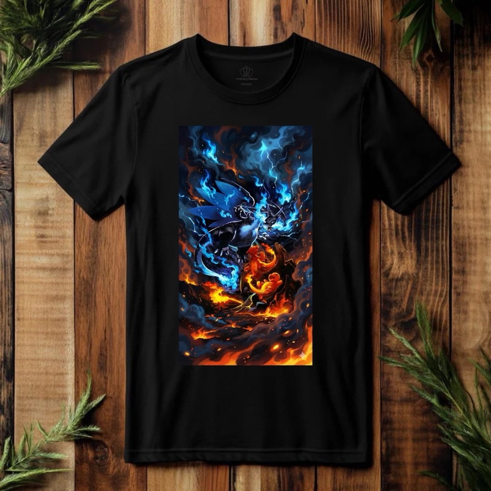Black Graphic T-Shirt Pokemon